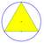 Circle with equilateral trinangle